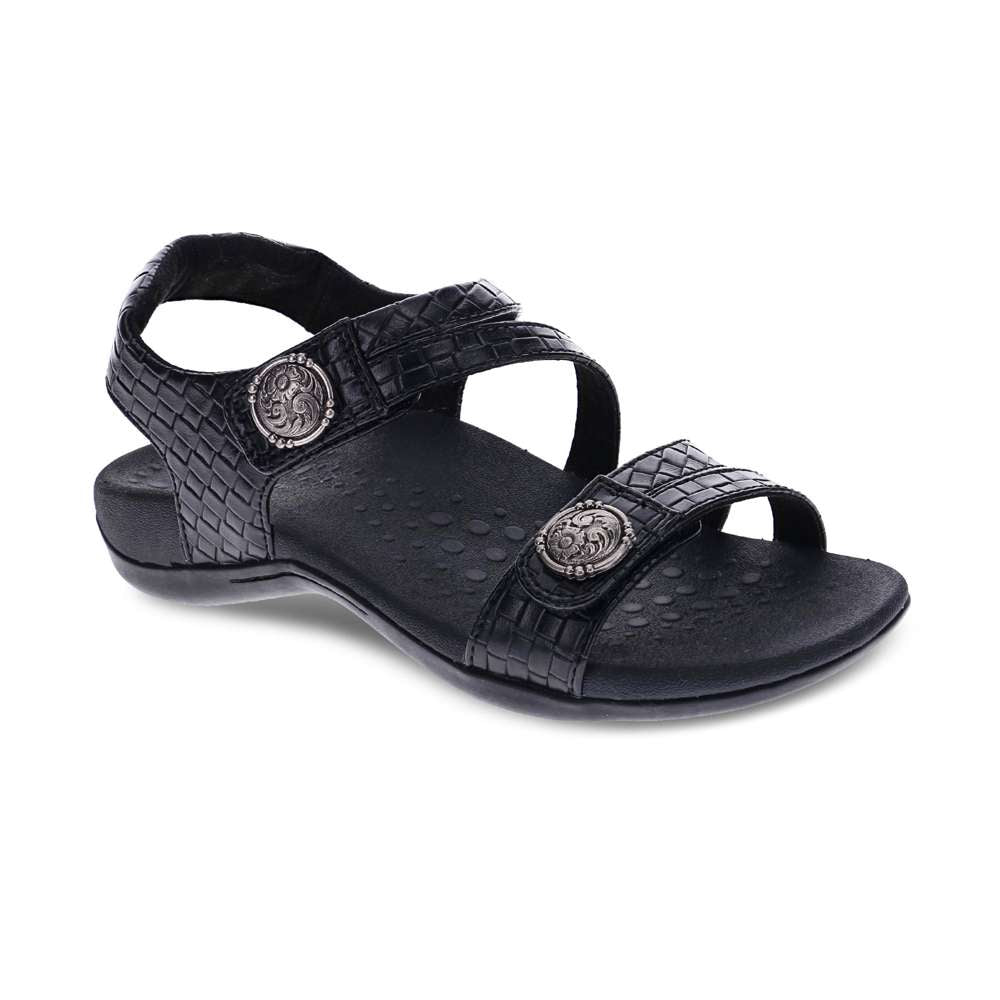 Arianna Brick Sandal - Black Brick
