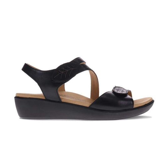 Tana Wedge Sandal - Black