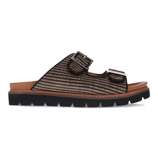 Daisy Slide - Black Raffia
