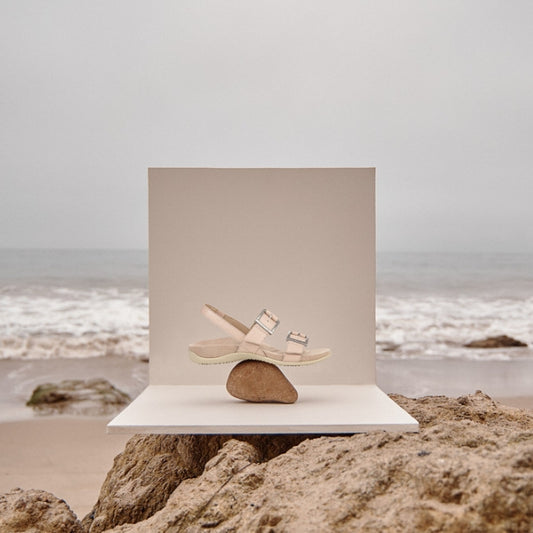 Lifestyle image for Reese Backstrap Sandal - Cameo Rose