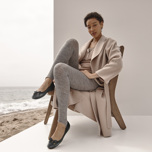 Lifestyle image for Klara Ballet Flat - Black