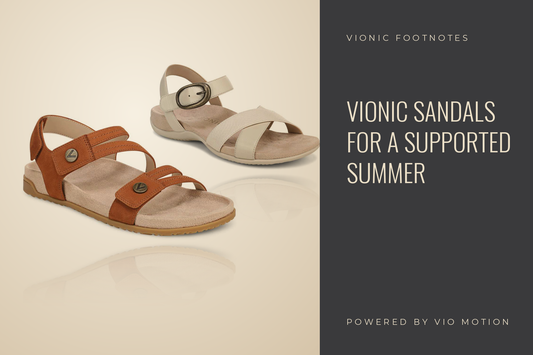 Vionic sandals with built-in arch support for summer
