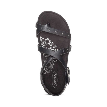 Lauren Strapped Sandal - Black