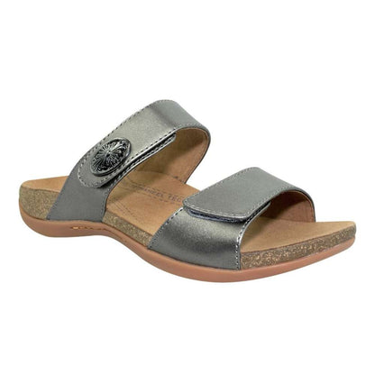 Alda Slide Sandal - Pewter