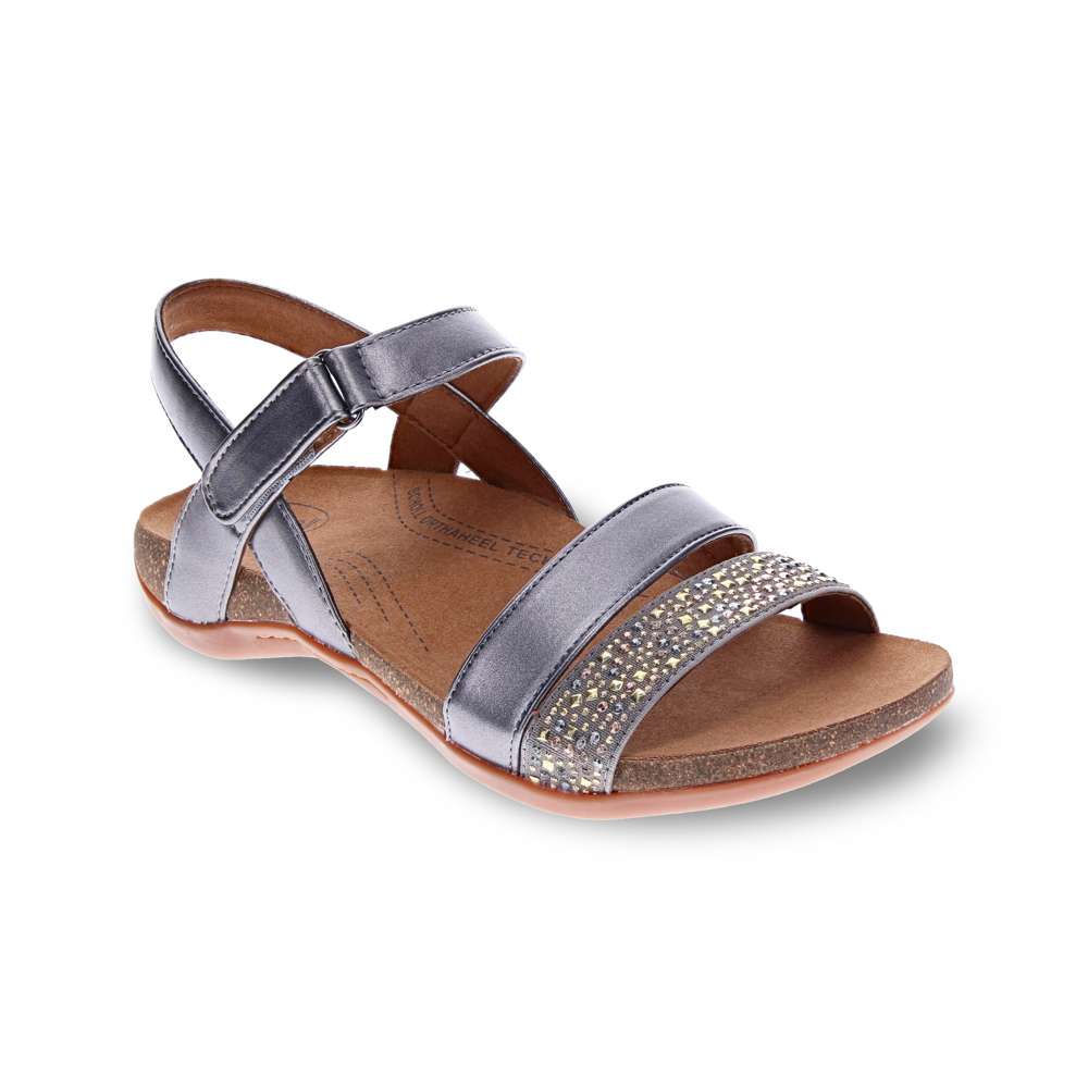 Alpena Back Strap Sandal - Pewter