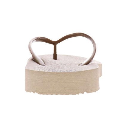 Fiji Toe Post Sandal - Beige/Gold
