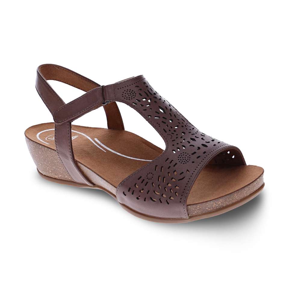 Julie Adjustable Sandal - Mushroom