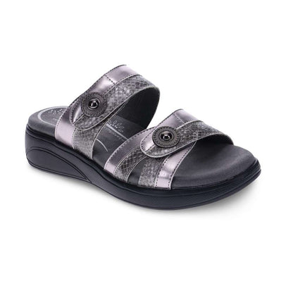 Sarah Slide Sandal - Pewter
