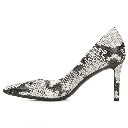 Anna Pump - Black/White Snake