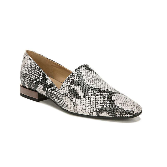 Collette Loafer - Black/White Snake