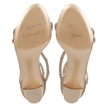 Ahava Heeled Sandal - Pnina Nude