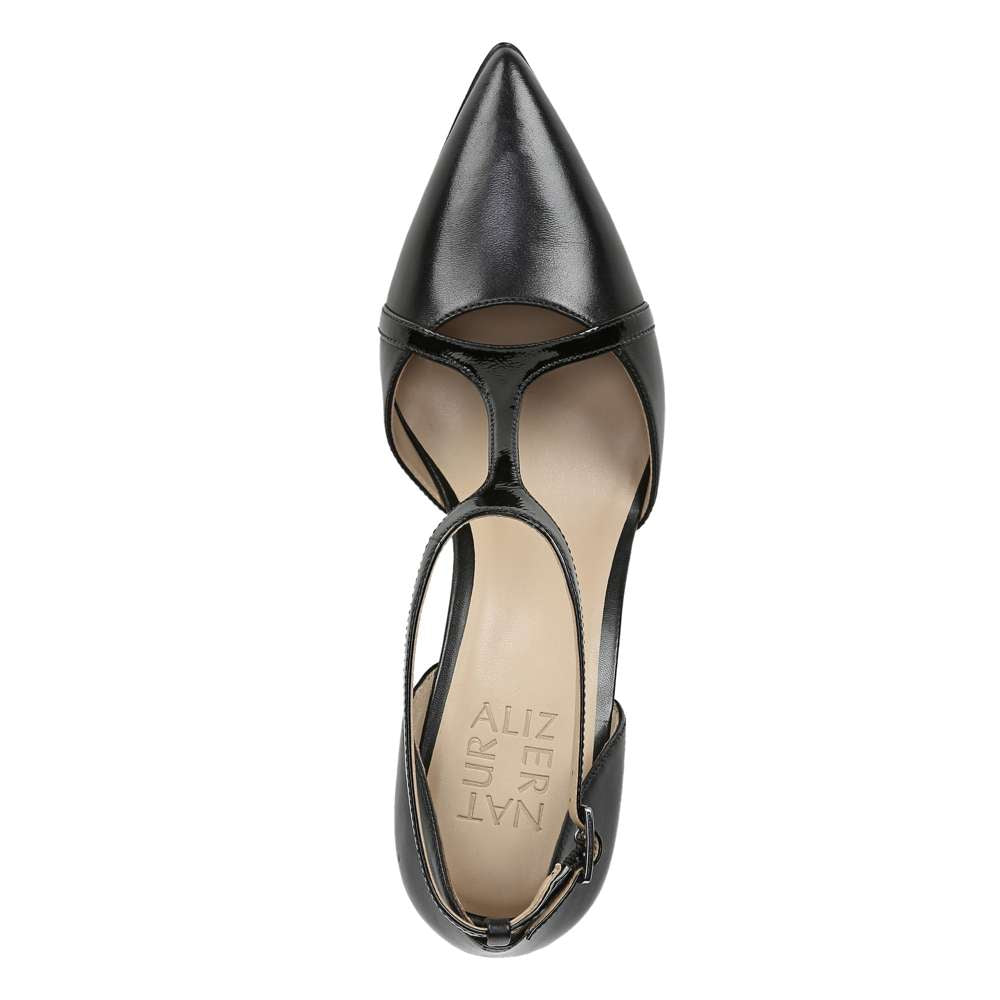 Andrea T-Strap Heel - Black