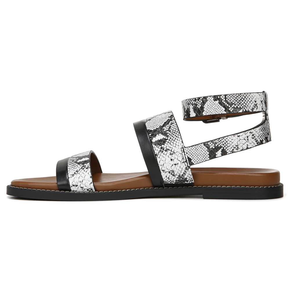 Kelsie Sandal - Black/White