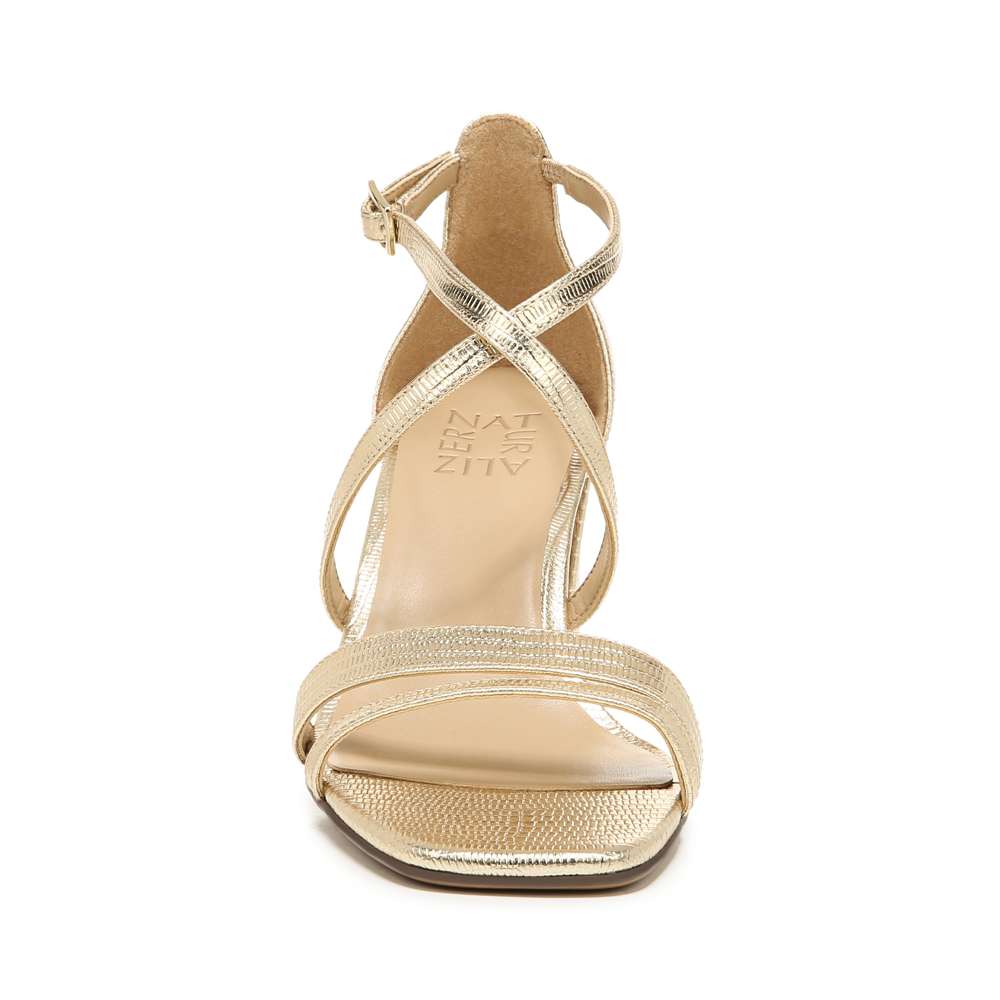 Tiff Heeled Sandal - Dark Gold