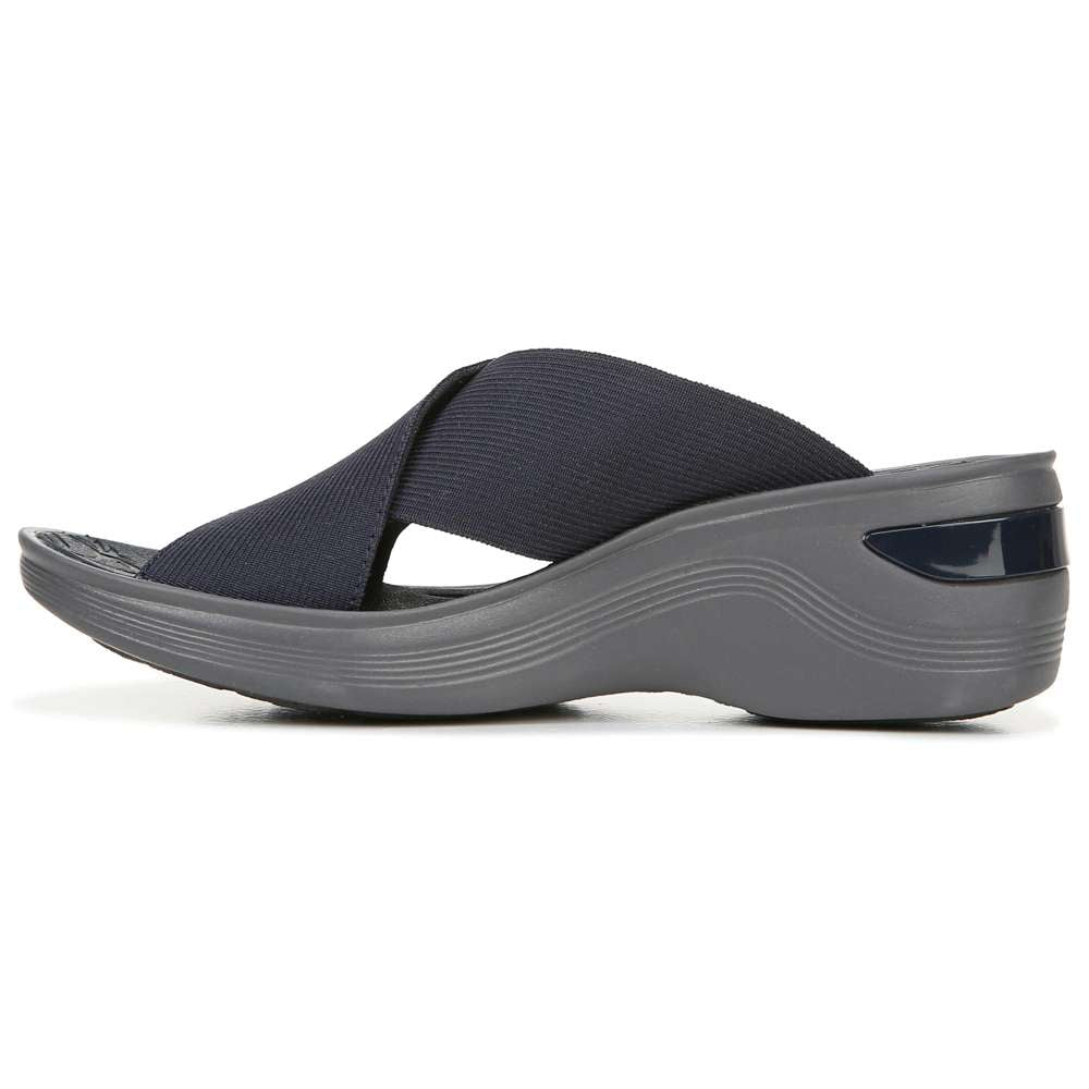 Desire Slide Sandal - Navy/Grey