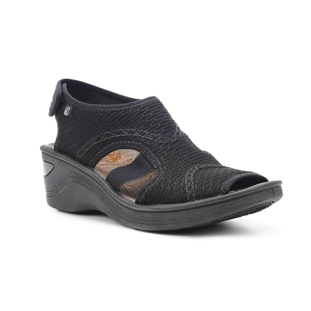 Dream Wedge Sandal - Black