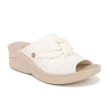 Smile Wedge - White Fabric