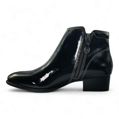 Tiko Ankle Bootie - Black Patent