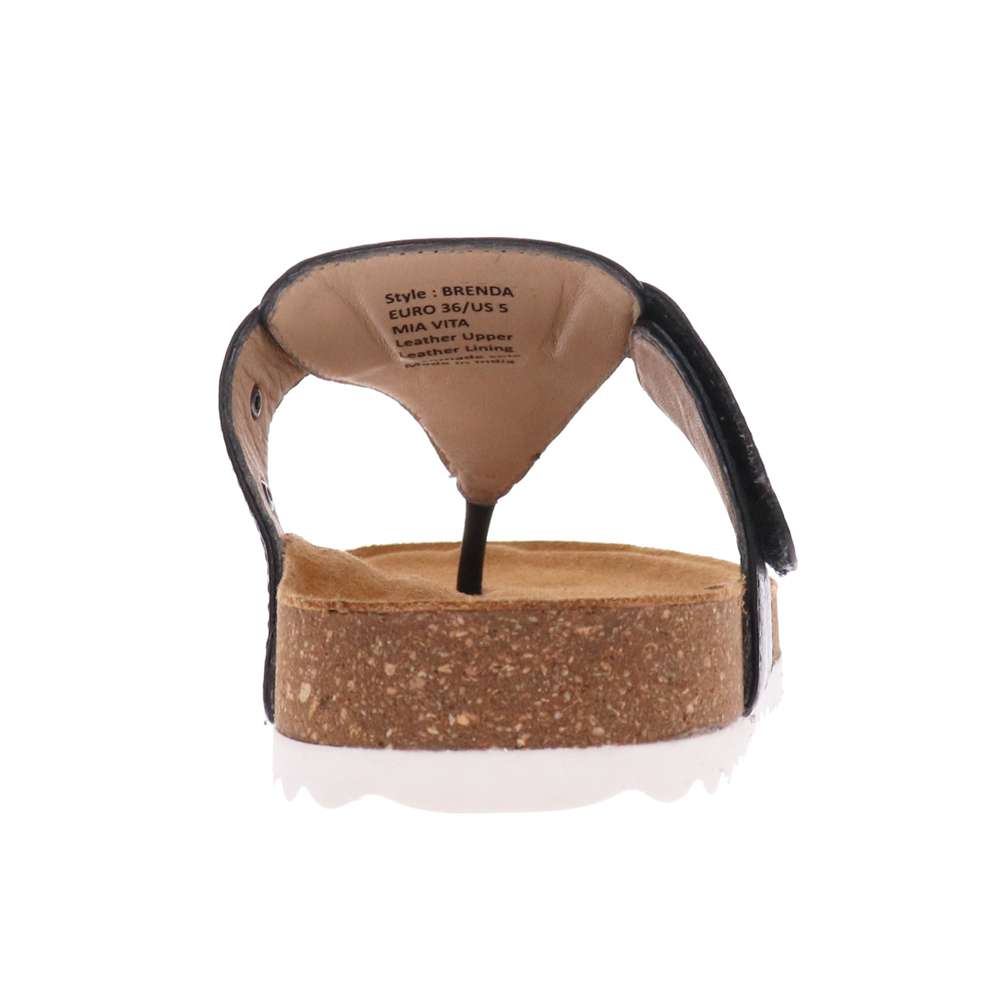 Brenda Toe Post Sandal - Black