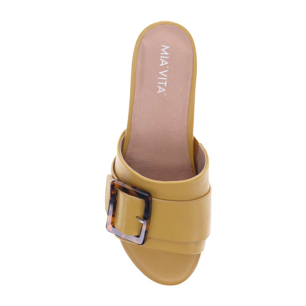 Dove Wedge Sandal - Yellow