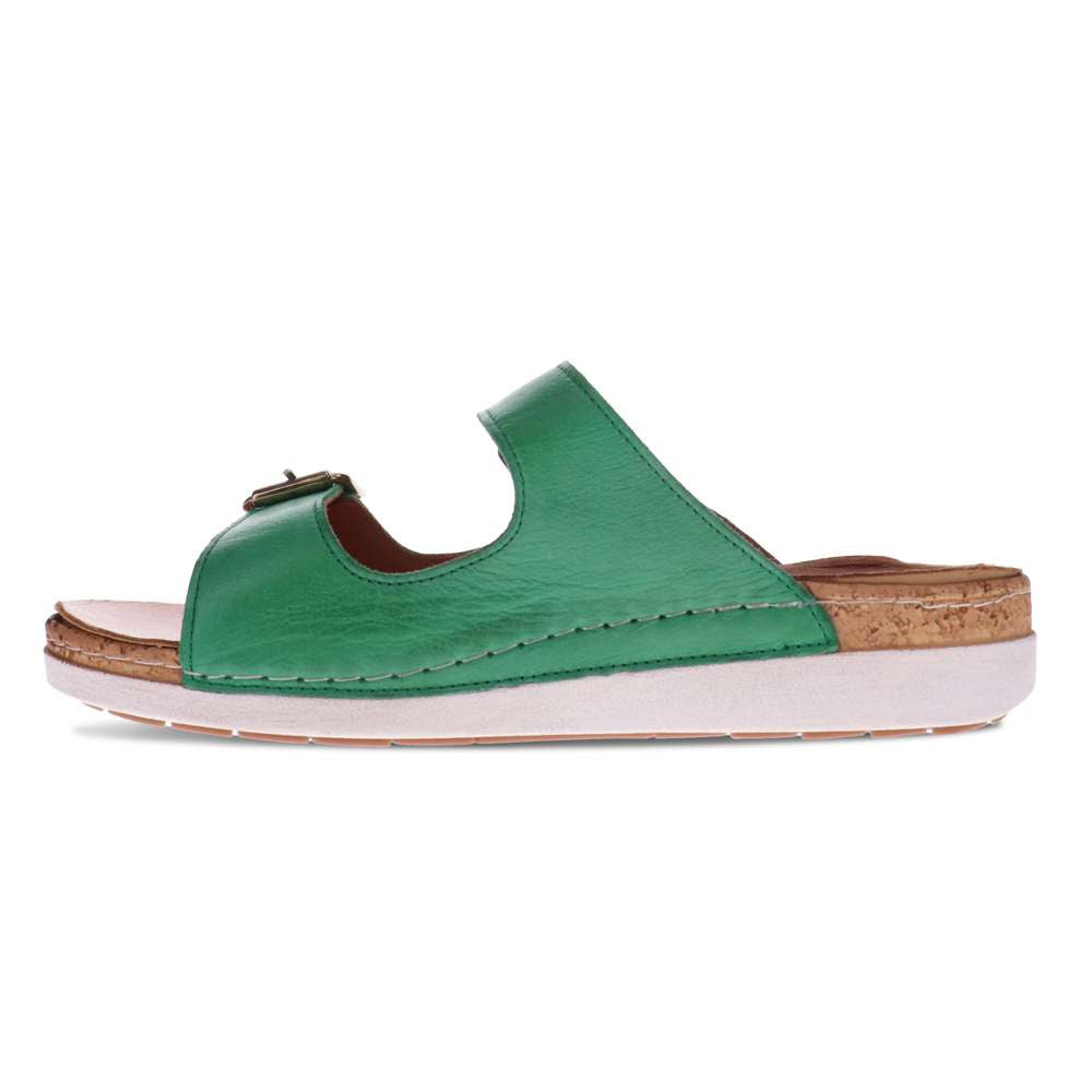 Brighton Slide Sandal - Emerald