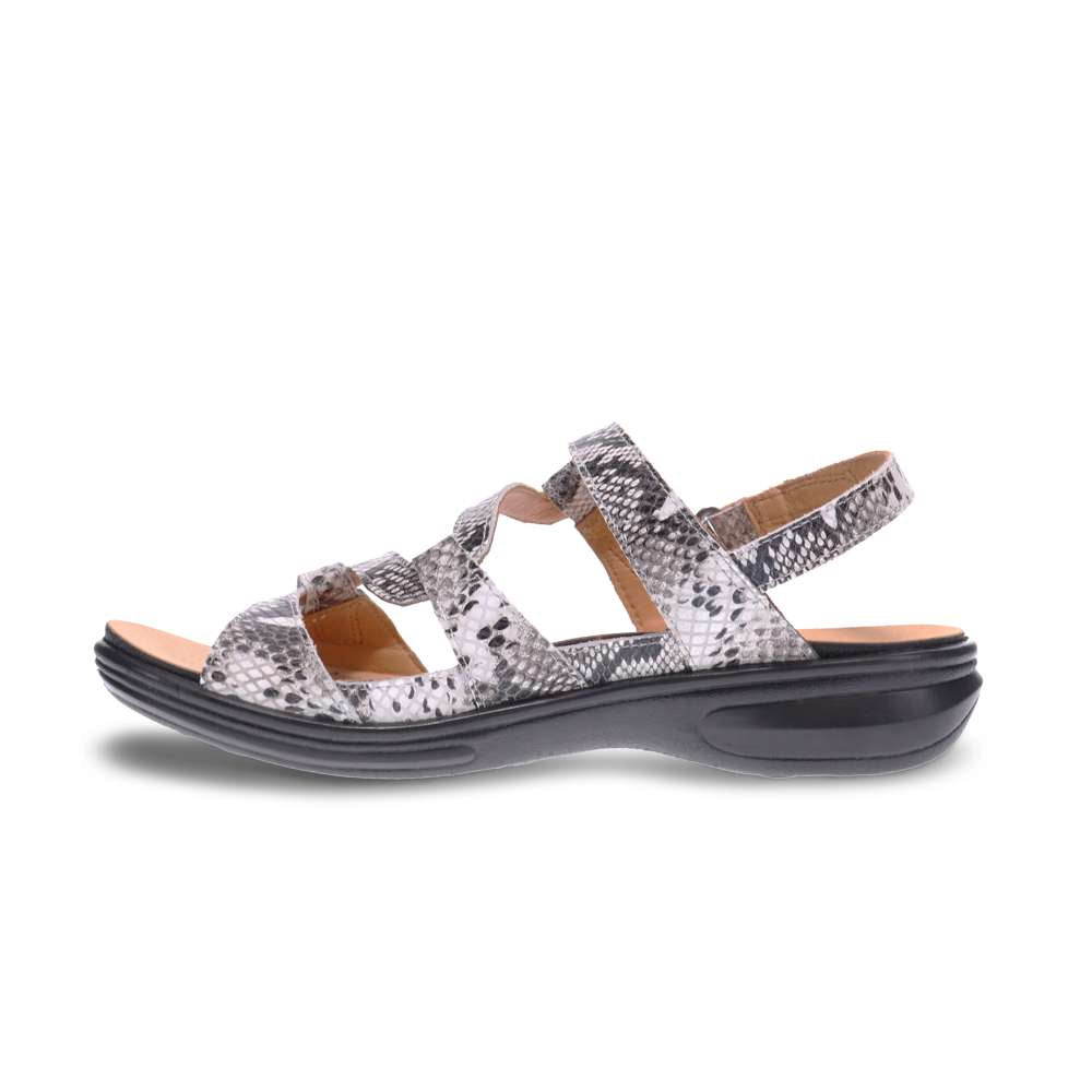 Miami Adjustable Sandal - Natural Snake