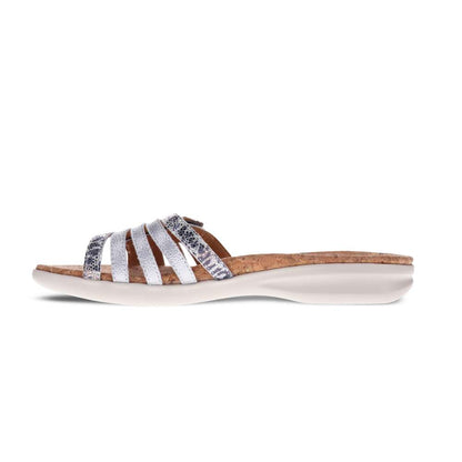 Peru Slide Sandal - Silver Safari