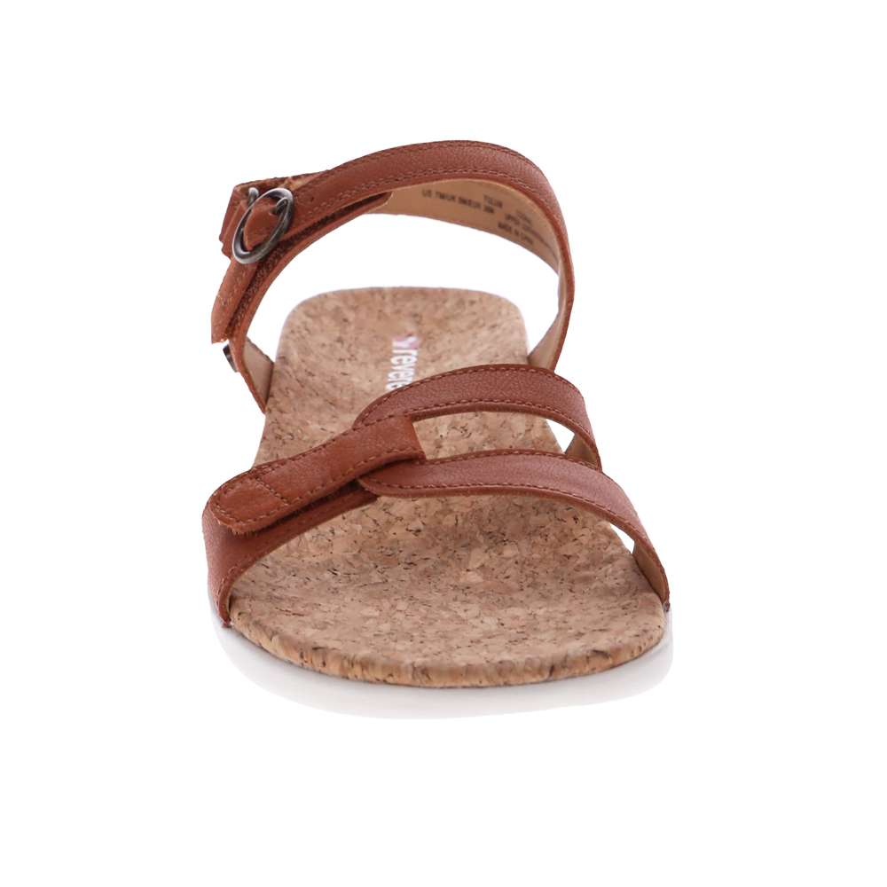 Tulum Adjustable Sandal - Cognac
