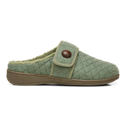 Carlin Mule Slipper - Army Green