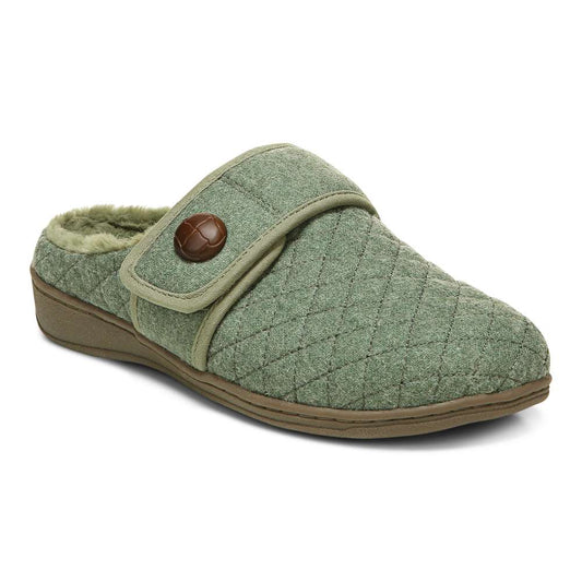 Carlin Mule Slipper - Army Green