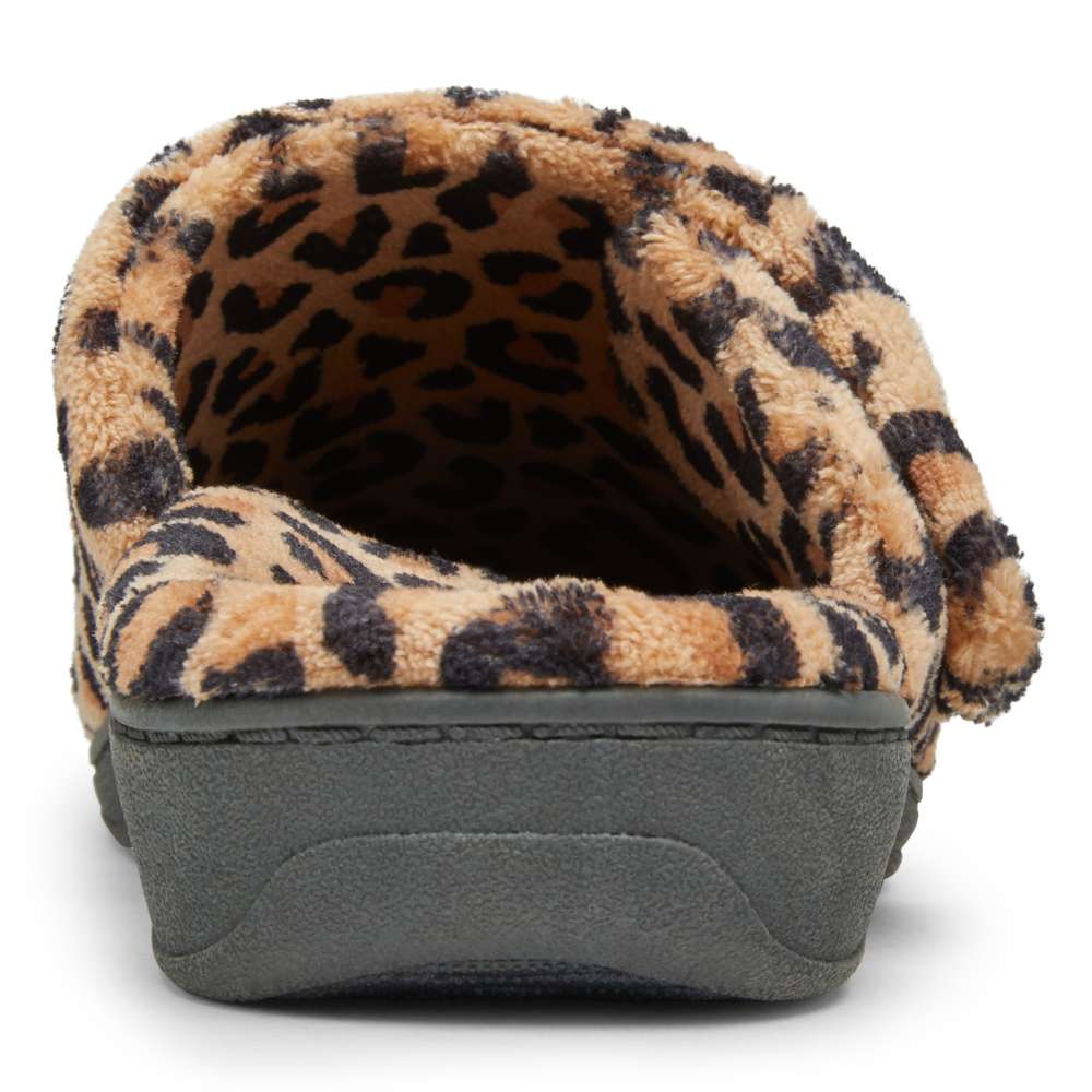Gemma Mule Slippers - Natural Leopard