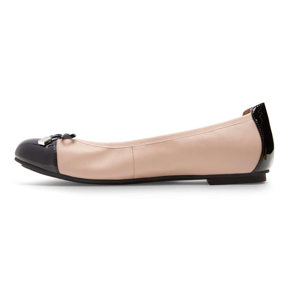 Minna Ballet Flat - Rose/Black