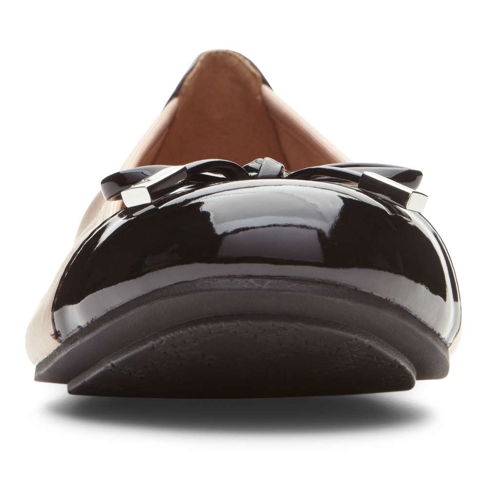 Minna Ballet Flat - Rose/Black