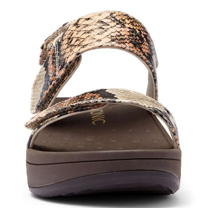 Bolinas Platform Sandal - Tan Snake