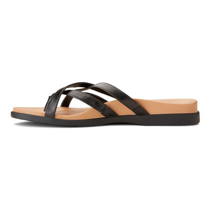 Daisy Toe Post Sandal - Black