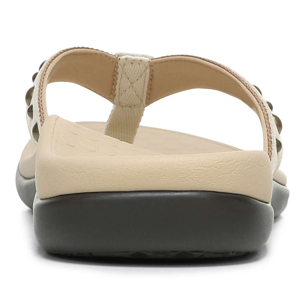 Vanessa Toe Post Sandal - Cream