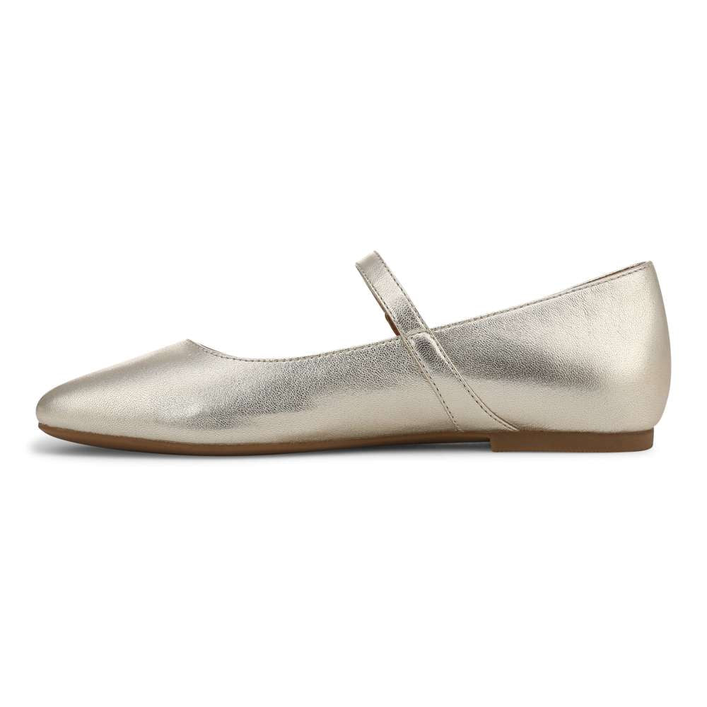 Alameda Mary-Jane Flat - Gold