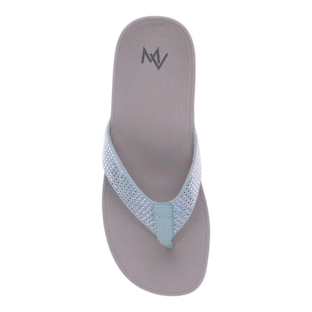 Allora Toe Post Sandal - Jade Rhinestone