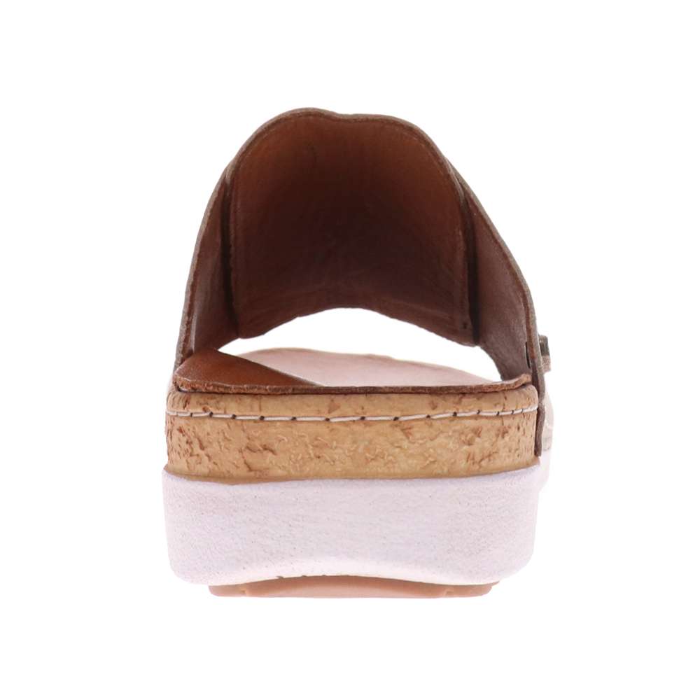 Antalya Slide - Gold Linen