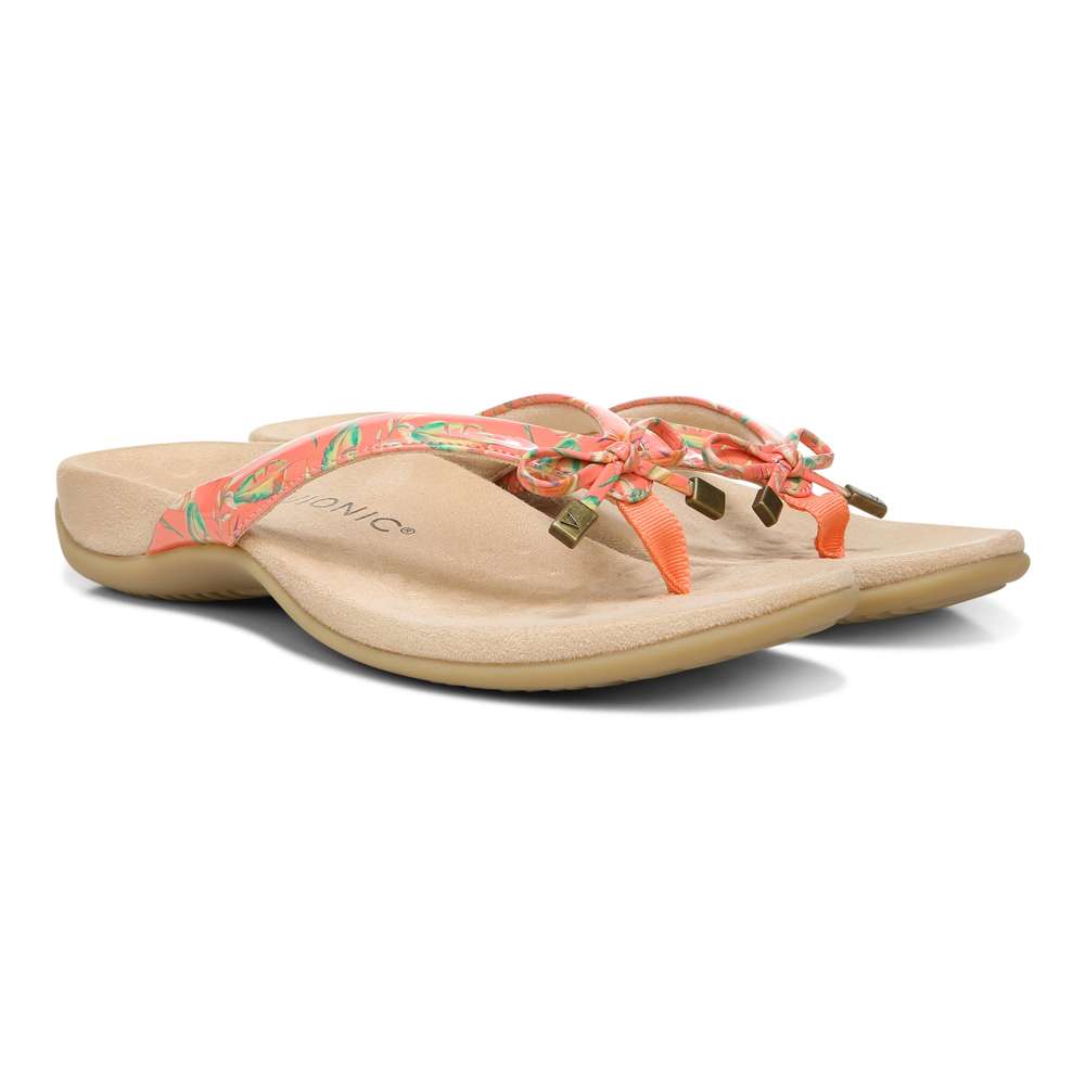 Bella Toe Post Sandal - Papaya