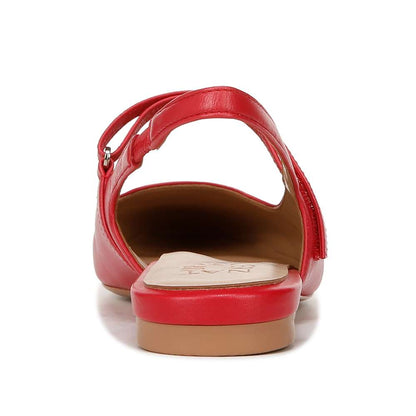 Connie Mary-Jane Slingback Flat - Crantini Red