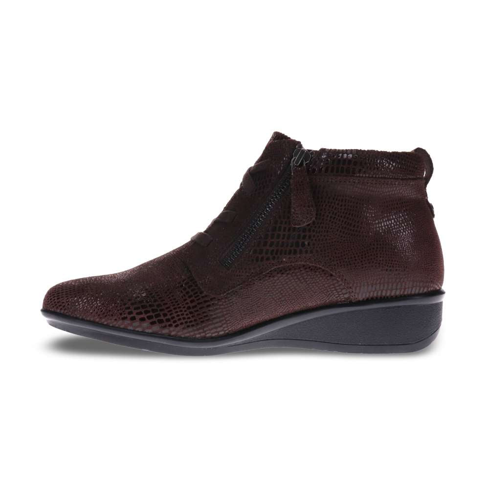 Dubrovnik Bootie - Espresso Lizard