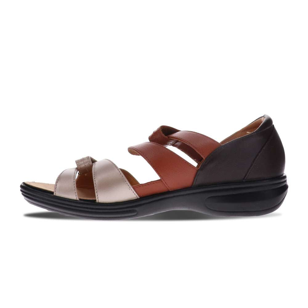 Geneva Sandal - Coffee Metallic