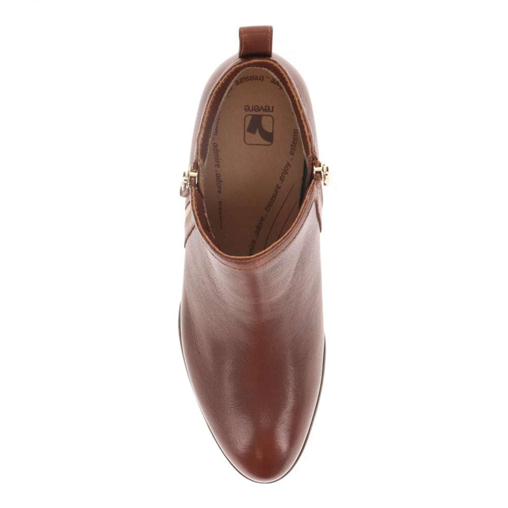 Houston Heeled Zip Boot - Mocha