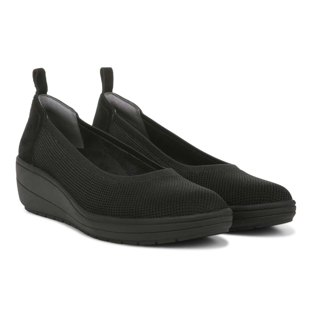Jacey Knit Wedge - Black