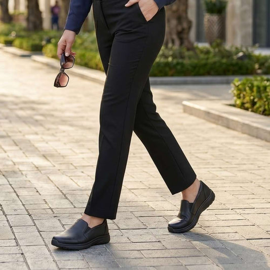 Lifestyle image for June Slip-On Work Shoe - Black