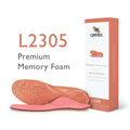 Women's Premium Memory Foam Orthotics W/ Metatarsal Support - L2305