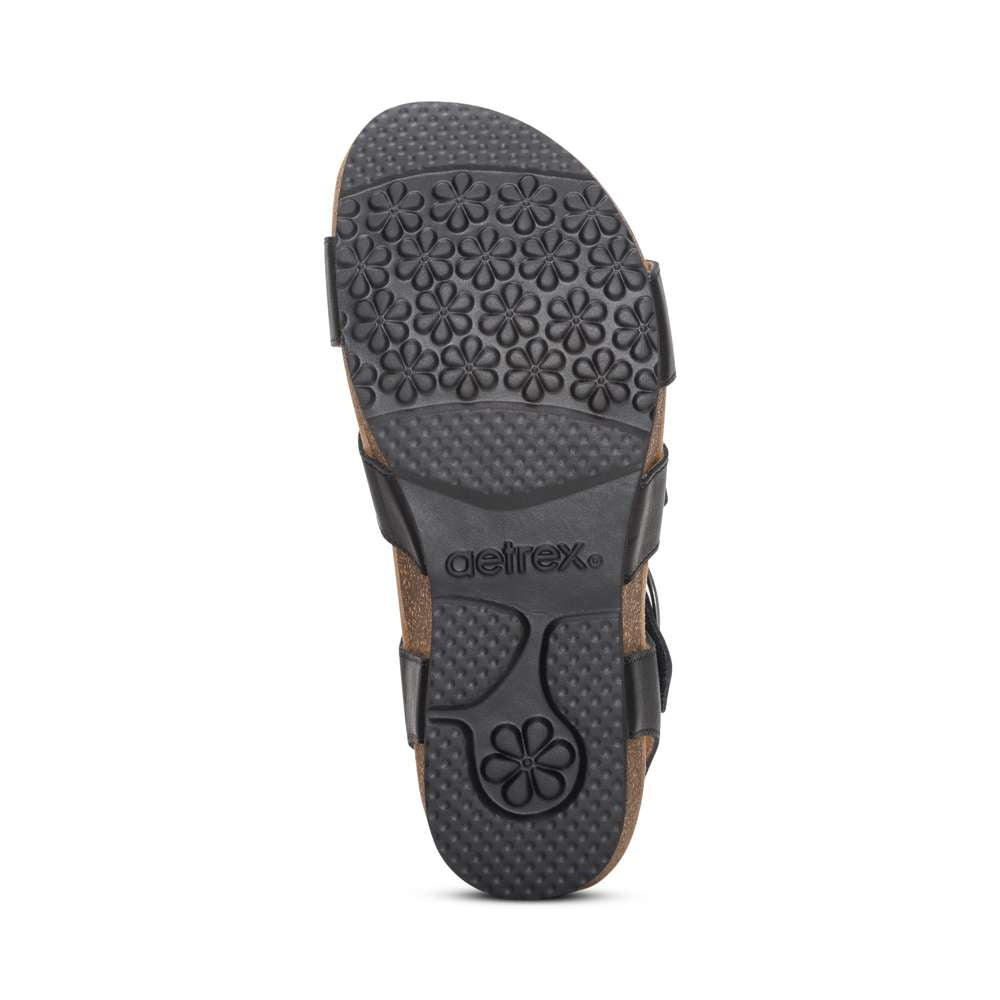 Lilly Strapped Sandal - Black