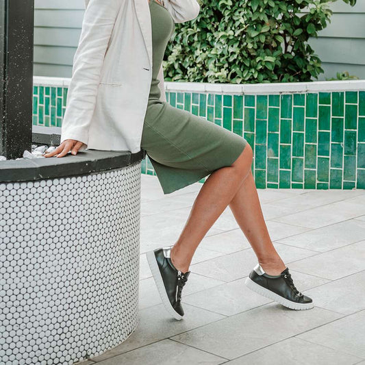 Lifestyle image for Luna Zip Casual Sneaker - Black