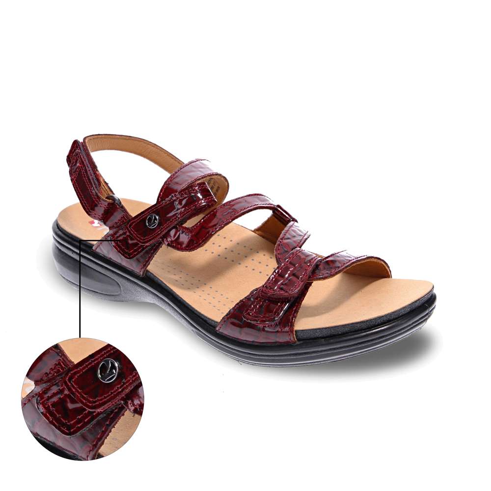 Miami Adjustable Sandal - Red Croc